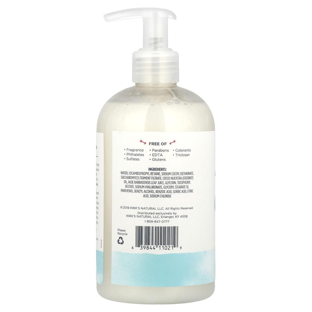 Kirk'S Hydrating Hand Wash, Fragrance Free, 355 Ml (12 Fl Oz)