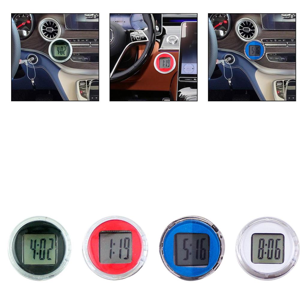 Motorcycle Handlebar Mount Clock Car Mini Electronic Clock Scooter Dashboard Watch