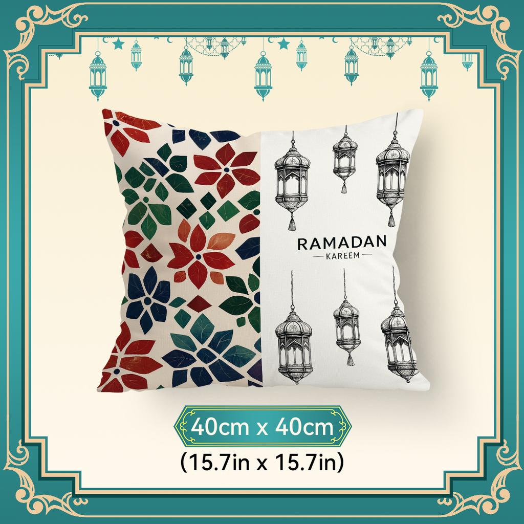 Ramadan Blessings Pillowcase Printed Polyester 40/45/50Cm Throw Pillowcover Decorative Sofa Cushion Pillowslip Home Decor