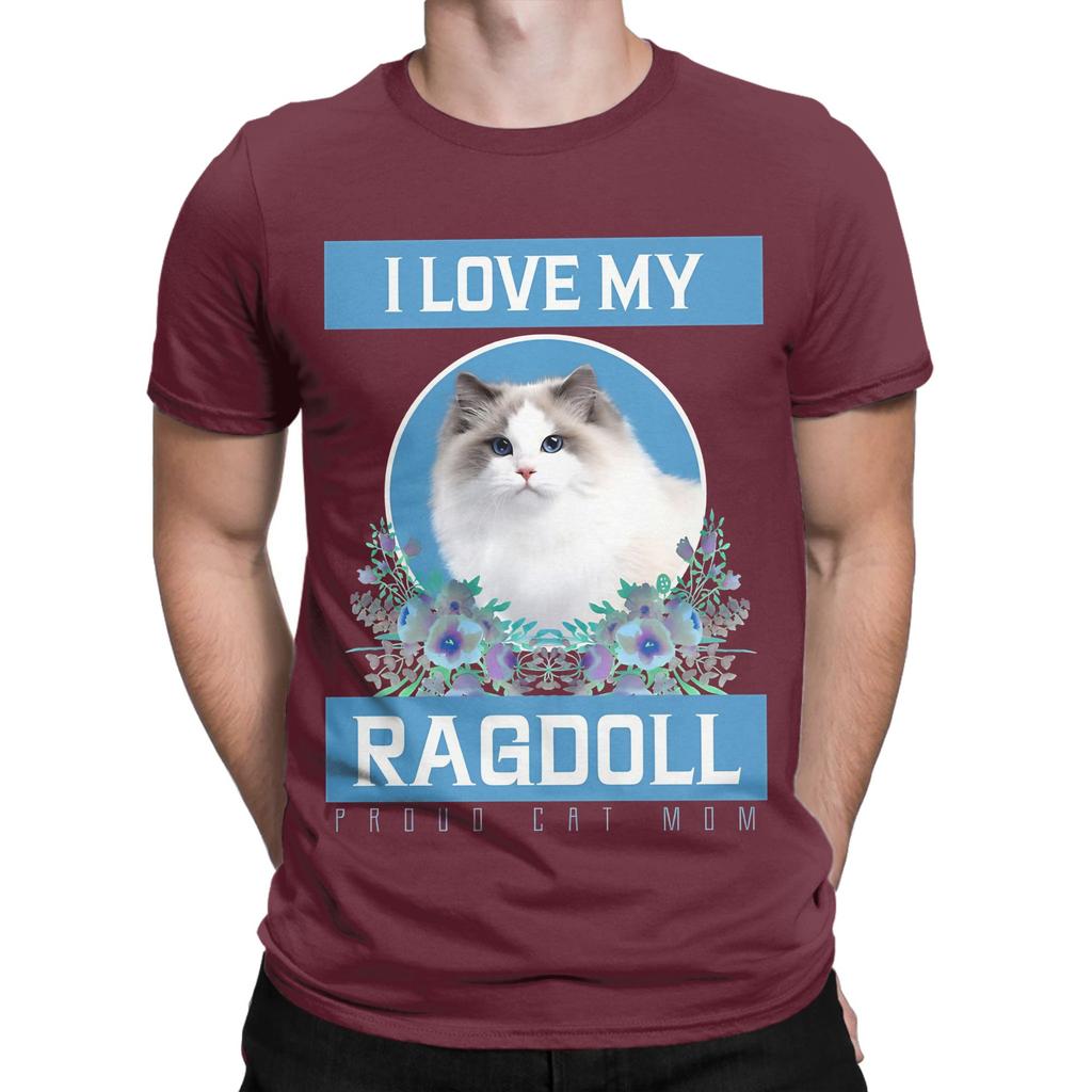 ragdoll mom funny Funny 100 Cotton TShirt Ragdoll Tops Tees For Unisex