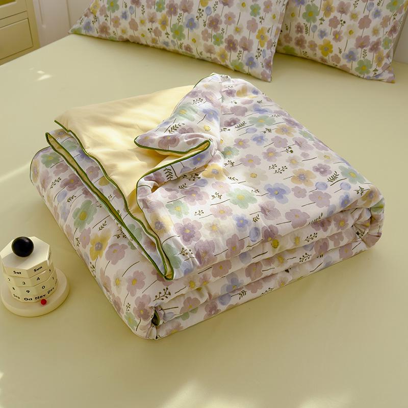 Class A Double Layer Soybean Fiber Quilt for Mothers & Babies - Lightweight Children's Summer Air Conditioning Quilt