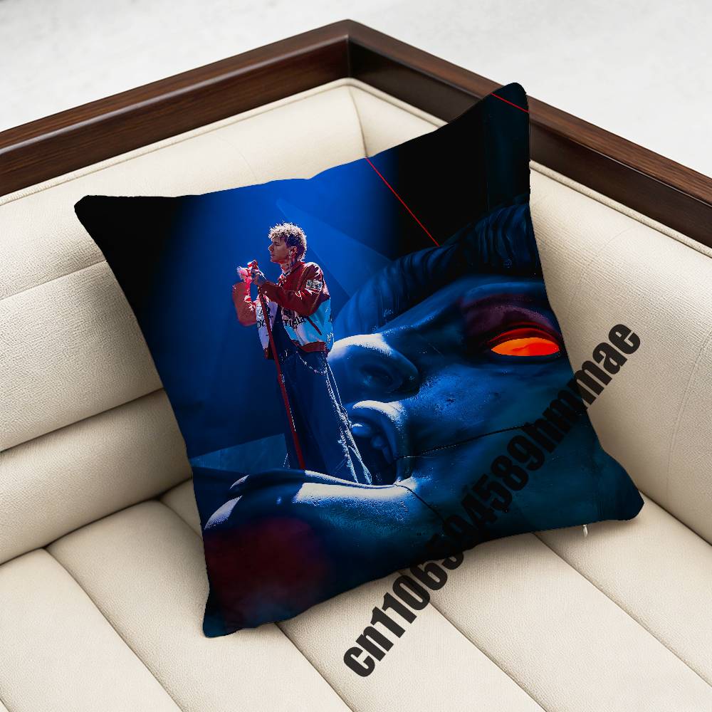 For M-Mgk Lost Americana Throw Pillow Case Sham 45X45Cm 40X40Cm Square Car Pillowcase Pad Cushion Cover