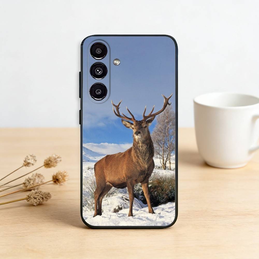 D-deer Hunting     Phone Case For Samsung Galaxy A91,80,73,72 ,71,53,52,32 ,31,22,21s,20,Soft Black Case