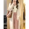 Autumn and winter medium and long sweater jacket loose lazy style design sense casual temperament niche knitted cardigan women