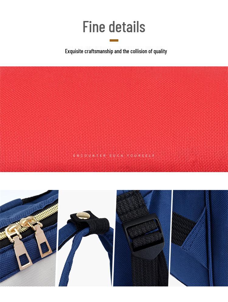 Large Capacity Splash-proof Mummy Bag: Fashionable Multi-Purpose Travel and Baby Bag