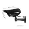 Solar Fake Bullet Security Camera Dummy Surveillance System, Red LED Lights Anti-Theft,Indoor Outdoor Deterrent Home Office