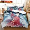 3D Print Anime Kawaii Girl Kyouka Bedding Set Printed Bed Set Duvet Cover Sheet Pillowcase Soft Quilt Cover Full Queen King Size