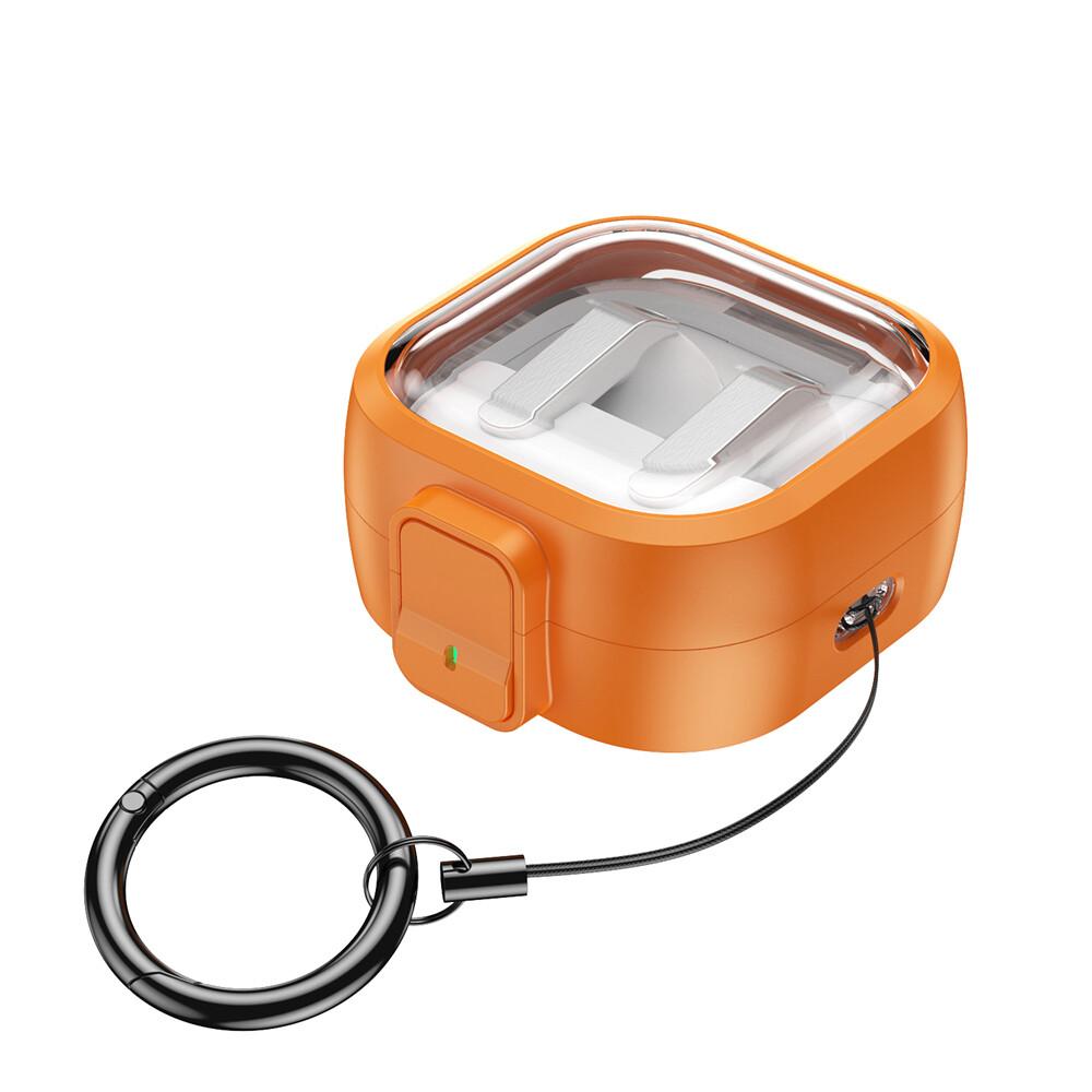 KEYSION Transparent Switch Lock Earphone Case for Samsung Buds4 4 Pro Hard PC Shockproof Headphone Cover for Galaxy Buds 4 Pro
