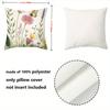 1 Pieces Vintage Wildflower Butterfly Throw Pillow Covers Pattern Cushion Cover Suitable For Sofa Bedroom Car Pillow Cover