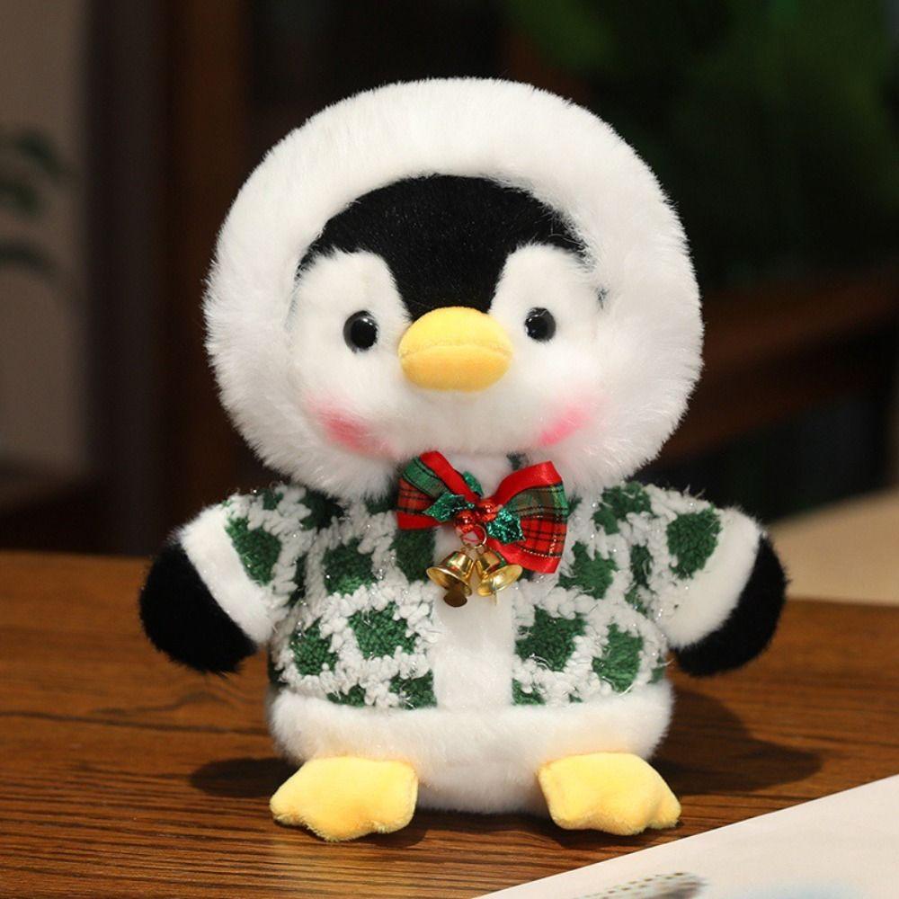 Fluffy Christmas Penguin Plush Toy PP Cotton Penguin Plush Doll  Decorate Present