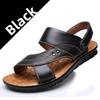 Summer Men Sandals Genuine Leather Beach Shoes Casual Fashion Slides