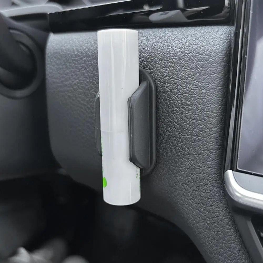2Pcs No Melt Car Lip Balm Holder Anti-fall Vehicle Lipstick Storage Rack Girl