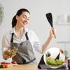Food Grade Non  Premium Silicone Multipurpose Serving Spoon Silicone With Wood Handle Cooking Utensil For Home Kitchen