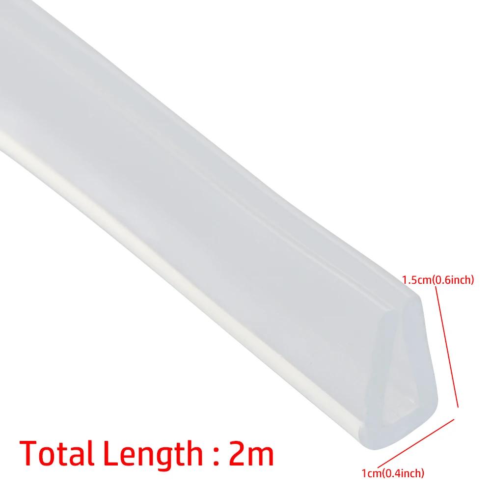 2 Meters New U-Shaped Multiple Size Rubber Edge Guard Strip Shower Door Sealing Tape Glass Protector Trim Edge Banding Tape