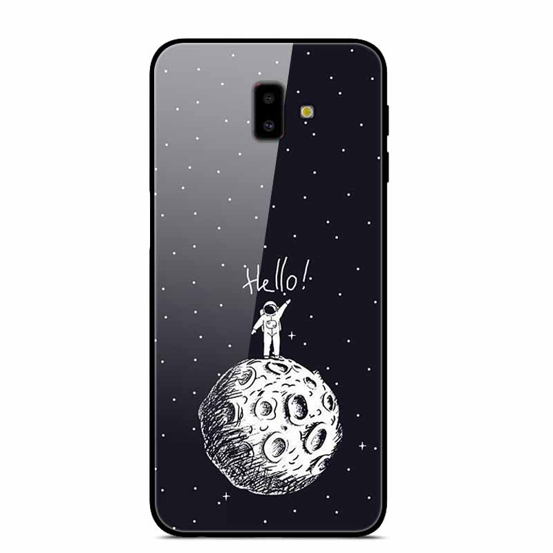 For Samsung J6 Plus Cases J4Plus J8 2018 Fashion Tempered Glass Hard Back Case For Samsung Galaxy J8 2018 Cover J6 J4 2018 Funda