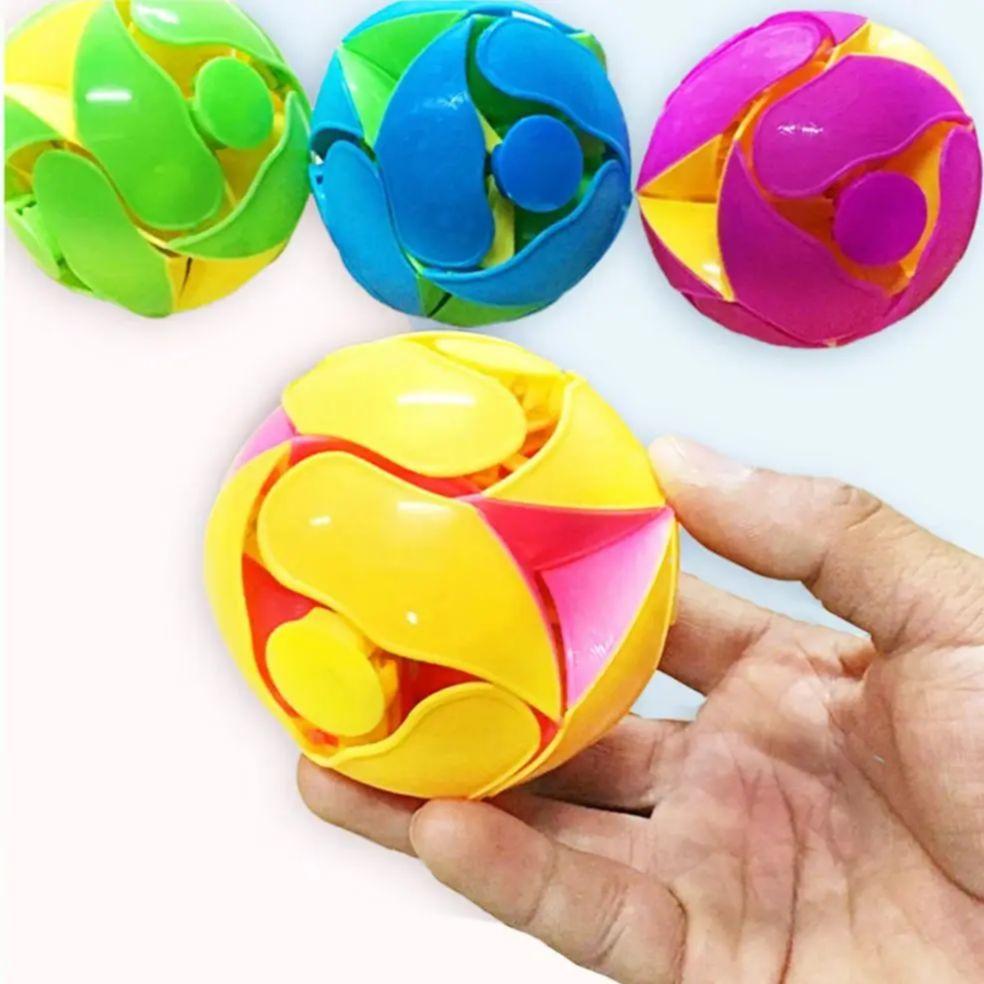 2pcs Hand Throwing Color Ball Toys Children's Sensory Stress Relief Accessories Adult Gifts Double Magic Color Ball Toys