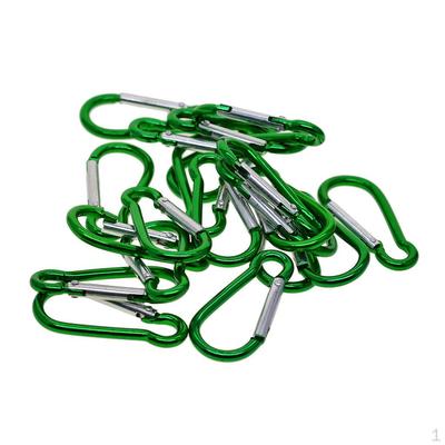 20x Aluminium Karabiner D-Clip Haken