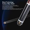 KHEALING Billard Queue Carbon Spielqueue mit Schweinsleder Weiß und Schwarz Bakelit T 700 Kohlefaser 58 Geeignet für Black Eight und Nine Inklusive Aufbewahrung