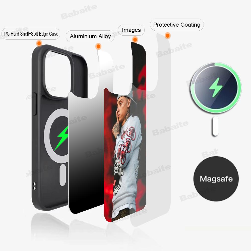 UK Drill Rapper Central Cee Phone Case Magnetic Case For IPhone 16 14 13 12 11 15 Pro Max Plus For Magsafe Wireless Charge Cover