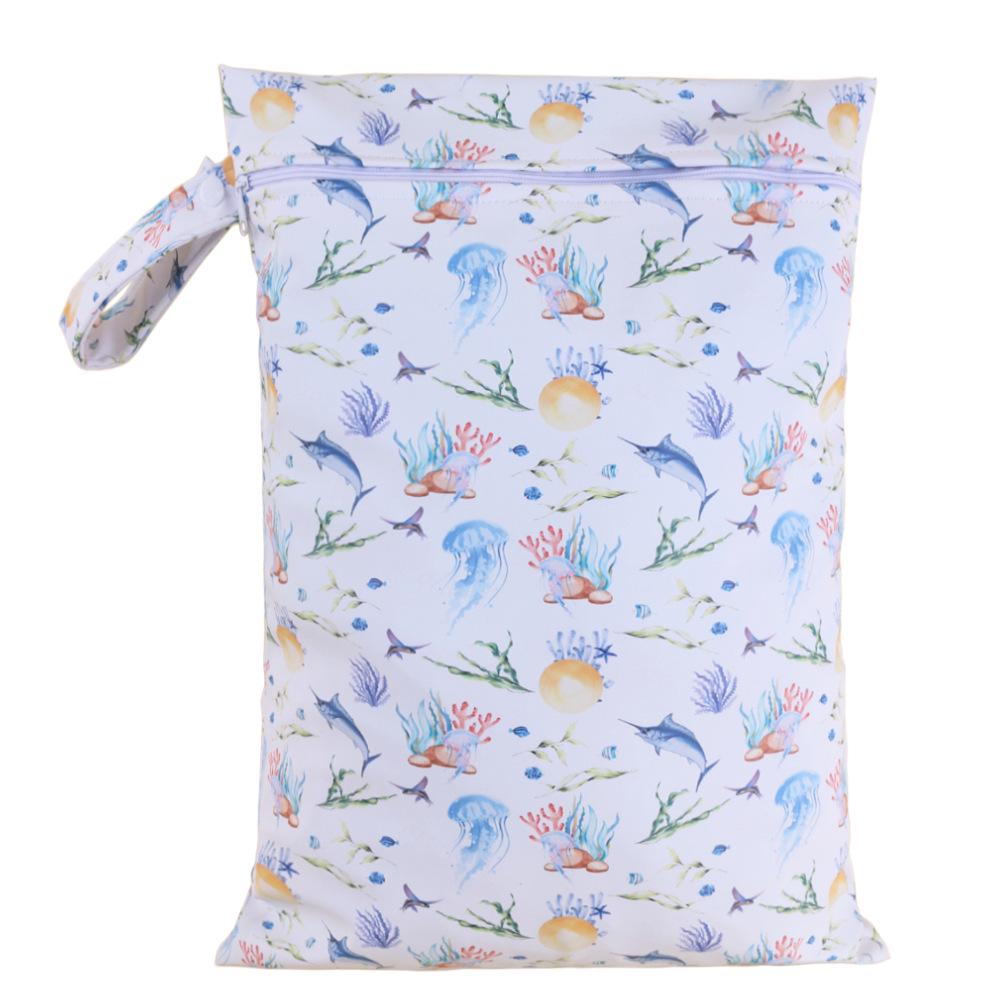 Recycled PU Travel Storage Bag with Separate Compartment for Clothing & Toiletries