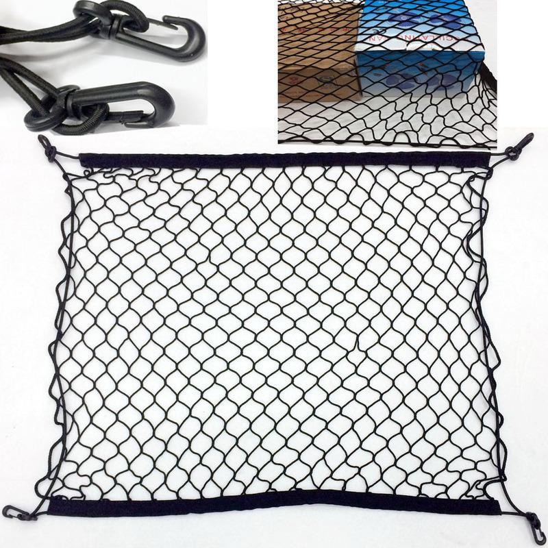 70x 70cm Universal Fit Car Trunk Luggage Storage Cargo Organizer Useful Nylon Elastic Mesh Net