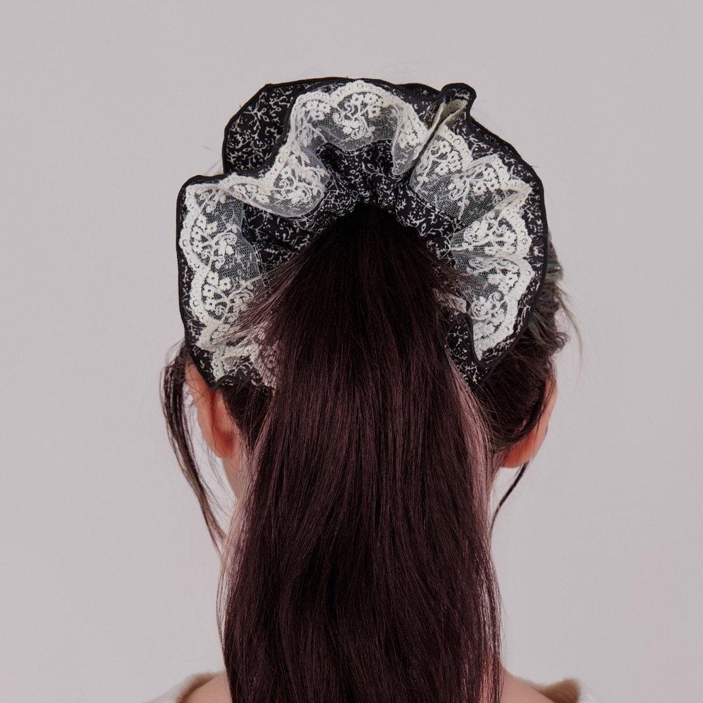 

Узорная кружевная резинка для волос резинка для волос Ha896Hs white