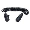 A82M-For Truck And Trailer Breakaway Electrical Plugs 7-Core Spiral Cable Semi-Trailer Connection Cable