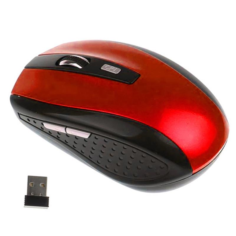 2.4G Usb Red Optical Wireless Mouse 6D For Computer Laptop Gaming Mice Ergonomically-Designed Wireless Mouse