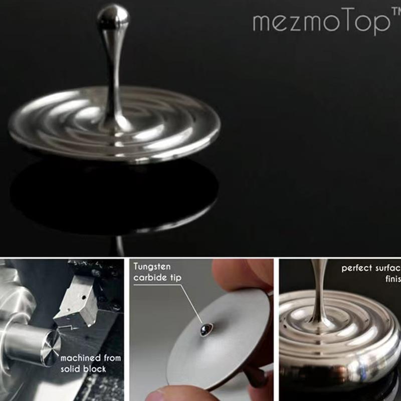 New Water Drop Hand Spinning Top - Metal Desktop Magic Flying Fusion Toy Office Stress Reliever Fidget Toy For Children Adults