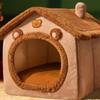 Fold Washable Dog House Indoor Puppy Cave Sofa Pet Bed House for Extra Small Dogs and Small and Medium Cats Soft New 2025