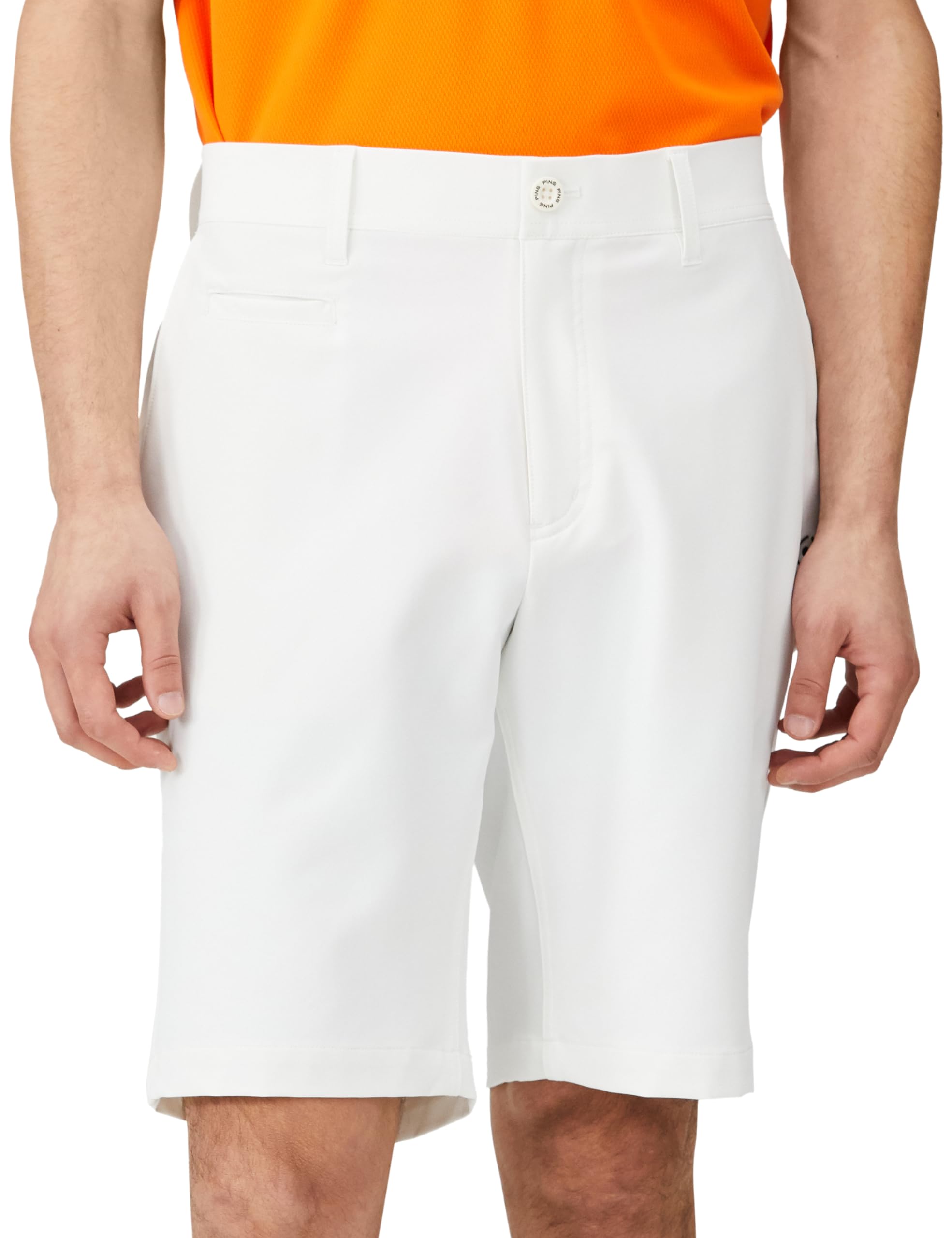 

Ping Apparel Men s Cross-Moving Shorts (All-Direction Stretch) for Golf, Size 621-4132103 030, White, Medium
