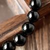 and Onyx and Black Agate Natural Stone Power Stone Inner 14cm Men's Women's Bracelet, 8mm, Circumference Approx.