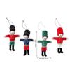 Classical Fabric Nut Cracker Soldier Figures Christmas Tree Hanging Ornaments Holiday Home Decoration