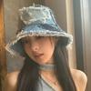 Beggar Style Denim Bucket Hat Japanese Sun Protection Basin Cap Retro Fisherman Hat  Male/Female