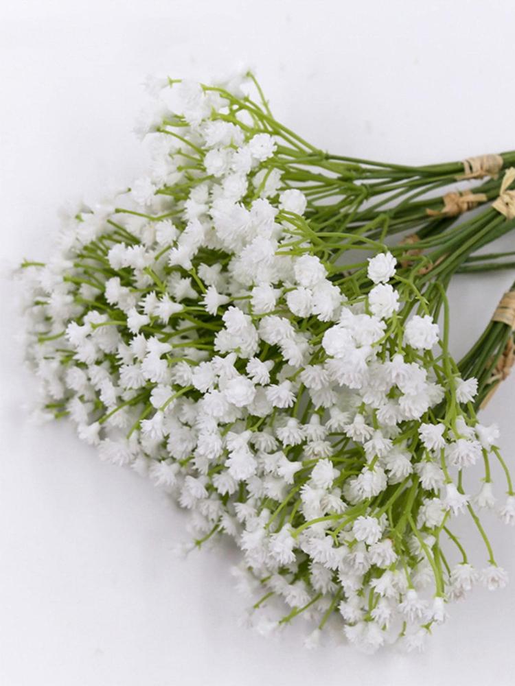 

6 пучков белых цветов детского дыхания, искусственные белые цветы, гипсофила, сделай сам, цветочные букеты, композиция, свадебный домашний декор белый