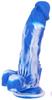 Gridy Dildo 15 X 4cm Blue-White - F*CK MY COLOR - SILICONE DILDO