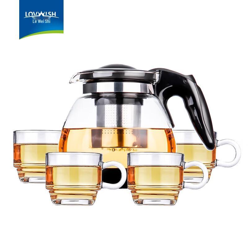 Термостойкий стеклянный чайный набор LOVWISH