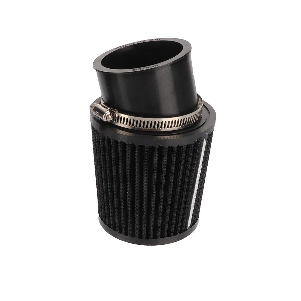 Air Intake Filter 62mm Air Filter Motorcycles Air Intake High Flow Vent Cover for GX160 GX200 Mini Bike Go Kart Motorbike