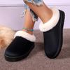 New Winter Snow Boots Fashion Fur  Women's Ankle Boots PU Leather Shoes Outdoor Mid-leg Boots Women's Fashion