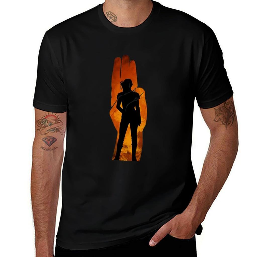Girl on Fire TShirt Casual Everyday Short Sleeve TShirt