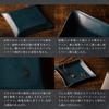 Am de Mas Small Item Tray, Tochigi Leather, Genuine Leather, Made in Japan, Tabletop, Accessories, Handmade, Simple, Lightweight, TY-006 (O Blue)