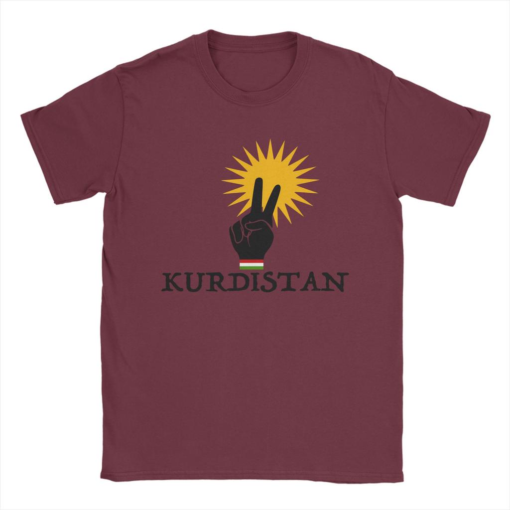 Kurdistan Unisex T Shirt Awesome Tee Shirt Short Sleeve Crew Neck TShirt Pure Cotton Party Tops
