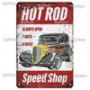 Vintage Auto Garage Metal Sign Vintage Plaque Rules Tin Sign Plate Wall Decor For Bar Club Man Cave Cartoon Art Painting  Poster
