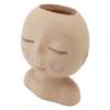 Face Planter Pot Resin Fade Proof Cute with Drainage Hole Head Succulent Pot for Decoration Type 3