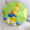 Simpsons Pattern, Automatic Folding Umbrella, Portable and Foldable Design, 8 Ribs, a Christmas or Birthday Gift.