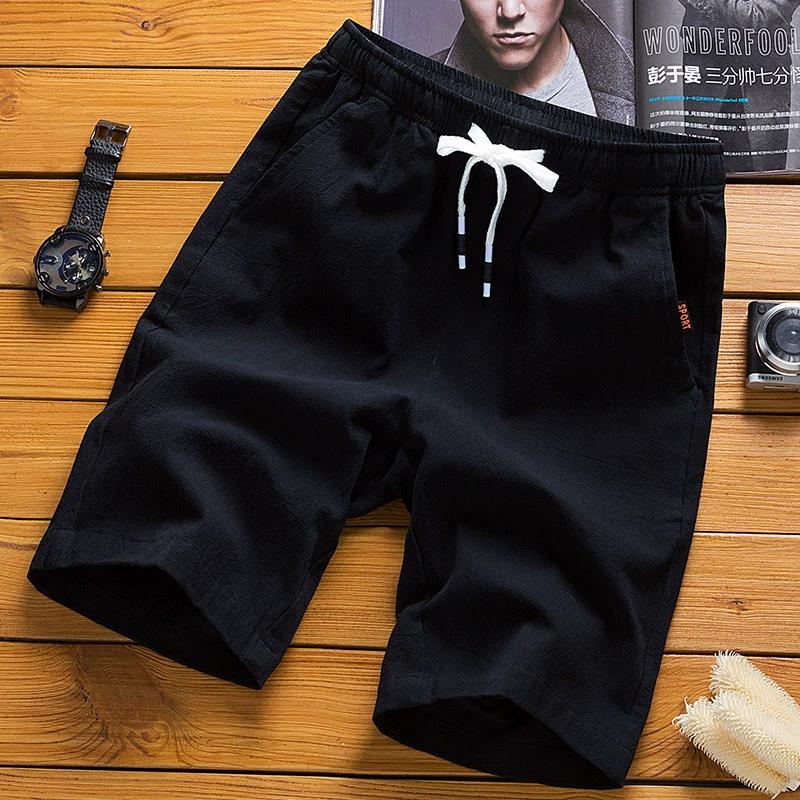 Summer Ice Silk Five-point Shorts Men's Plus Size Outer Wear Sports Pants Casual Beach Pants Pants