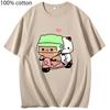 Cartoon Bubu and Dudu T-Shirts Panda Bear Graphic Clothes Women Kawaii Print Tee Summer Cotton Tshirt Men Casual Girl Shirt