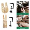 Wood Clamp Set Round Edge Design Woodworking Clamp for Stable Wood Processing in Crafts and DIY Portable Tool