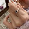 Retro Heavy Industry S plain ring, non-fading opening adjustable index finger ring