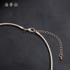 New Baroque Ring Spring Necklace, Personalized Temperament Collarbone Chain, Men's and Women's Versatile Retro Neck Chain